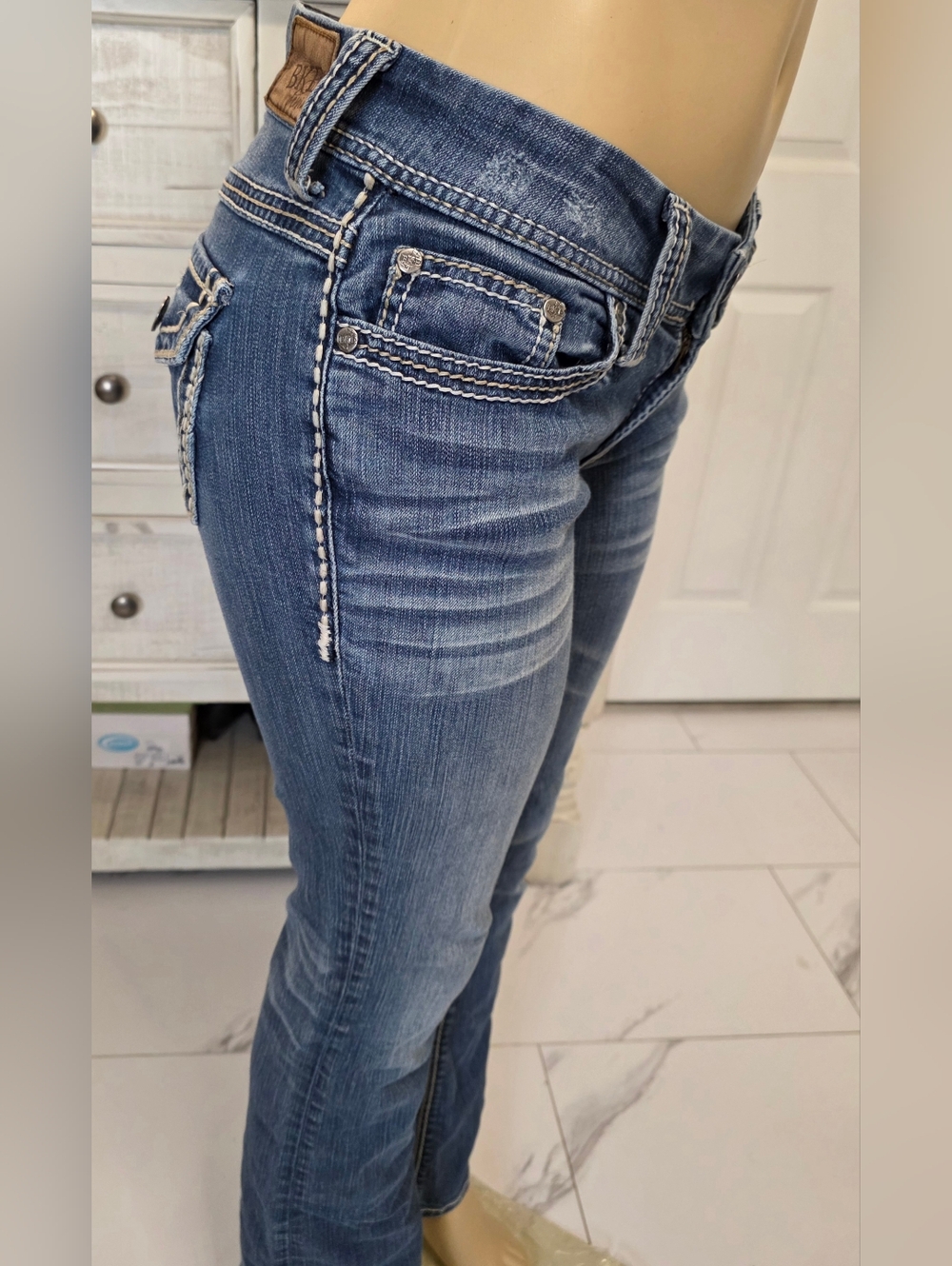 BKE Denim Mid-Rise Blue Women’s Jeans - Picture 6 of 11